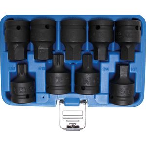 BGS - Kracht Dopsleutelbit - 55 mm - Chroom-Molybdeen-Staal - Set van 8