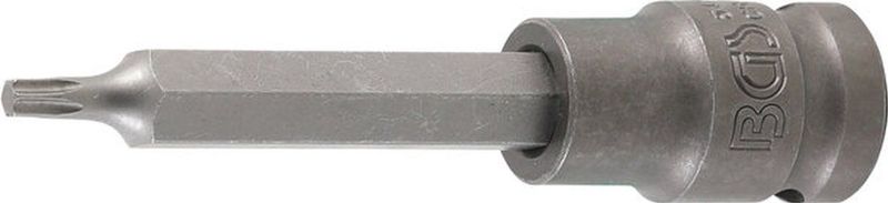 BGS Kraft-Bit-Einsatz Länge 100 mm Antrieb Innenvierkant 12,5 mm (1/2") T-Profil (für Torx) T25 - 5470