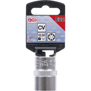 BGS - Dopsleuteldop - E-profiel - 1/2 inch - E22 - Chroom-vanadium-staal