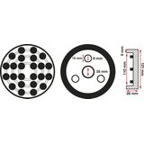BGS - Rubberschijf voor Hefplatforms - Ø 120 mm - SBR-rubber
