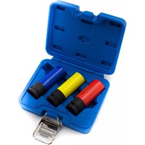 BGS Kracht wielmoerdoppenset 1/2 17 / 19 / 21 mm 3 delig