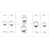 BGS technic - Slangklem Assortiment - Ø 16 - 40 mm - 26-dlg