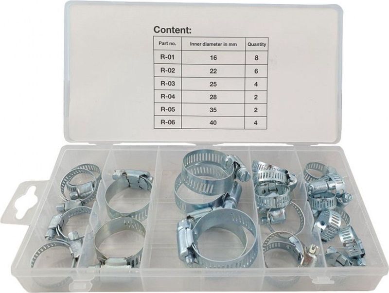 BGS technic - Slangklem Assortiment - Ø 16 - 40 mm - 26-dlg