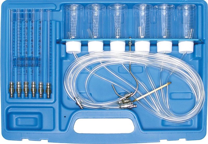 BGS - Commonrail Tester - Retourdebiet Bepaling - Kunststof Meetkolven - 6 Stuks