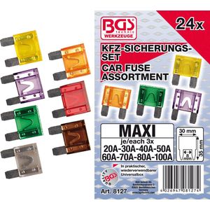 BGS Assortiment autozekeringen Maxi, 24 delig