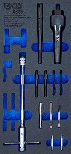 BGS - Bougie Demontage- en Schroefdraadreparatieset - 17 Delig - M8 M10