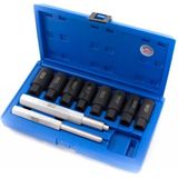 BGS Wielsloten Demonteerset - 10-delig - Robuuste Opbergkoffer - Zwart, Blauw