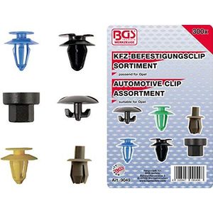 BGS Assortiment bevestigingsclips voor Opel 300 delig