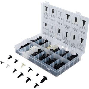BGS Assortiment kerstboomclips voor GM, VW, Chrysler, BMW, Nissan & Ford 340 delig
