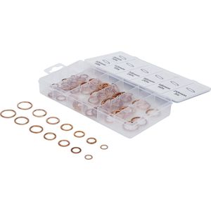 O ringen assortiment - Koperen ringen - hol - betere afdichting - 95 stuks - BGS9313