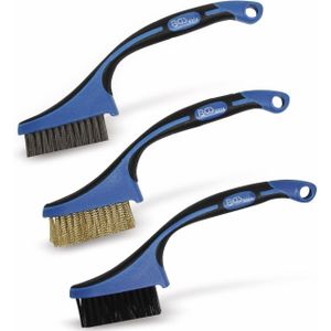 BGS borstelset | nylon, messing, rvs | 165 mm | 3-dlg 9314
