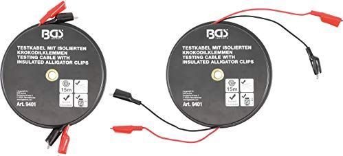 BGS 9401 - Krokodillenbek-kabelbox - Rood/Zwart - 15 Meter