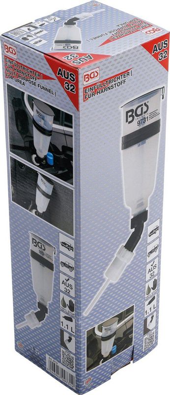 Entonnoir | pour solution d’urée (AUS 32) | coudé