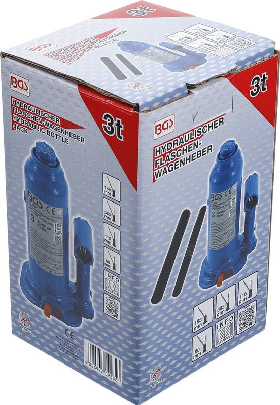 BGS - Insteekbare Telescopische Zuigerstang - Massieve Stalen Constructie - Spindellengte 60 mm