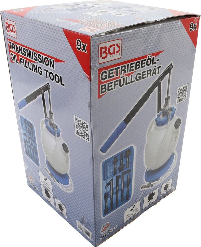 BGS - Transmissieolie-vulapparaat - 7 l - Met Handpomp en 8 Adapters