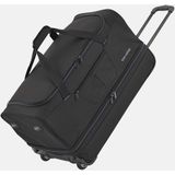 Travelite Basics Wheeled Duffle 55cm Expandable Black/Blue