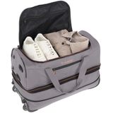 Travelite Basics Wheeled Duffle 55cm Expandable Grey/Green