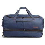 Travelite Basics Wheeled Duffle 70cm Expandable Navy/Orange