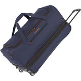 Travelite Basics Wheeled Duffle 70cm Expandable Navy/Orange