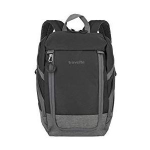 Travelite Basics Rugzak Voor Volwassene - Unisek - Handbagage (1 Stuks - 14 Lite - Zwart/Grijs