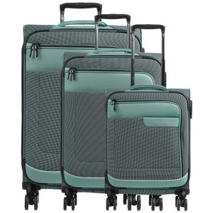 Travelite VIIA 4-wiel bagageset 4st. eukalyptus