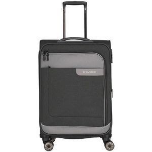 Travelite Viia 4 Wheel Trolley M Expandable anthracite Zachte koffer