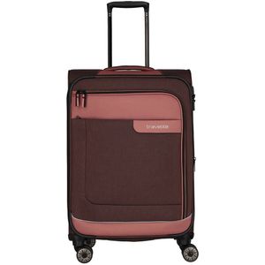Travelite Viia 4 Wheel Trolley M Expandable rose Zachte koffer