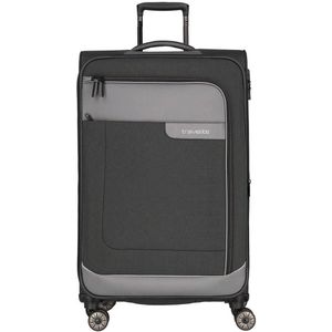 Travelite Viia 4 Wheel Trolley L Expandable anthracite Zachte koffer