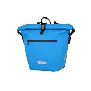 travelite Basics for Bikes Grote fietstas bagagedrager, waterdicht, met afneembare schouderriem en roltopsluiting, 20 liter, 1,1 kg, koningsblauw, 20 Liter, fietstas