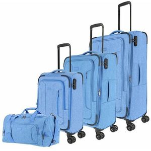 Travelite Boja 4 wielen Kofferset 4-delig  blauw