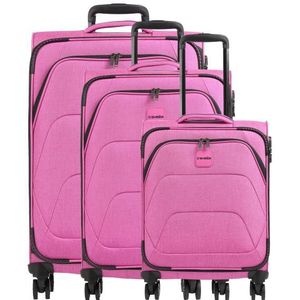 Travelite Adriia 4 wielen Kofferset 3-delig pink