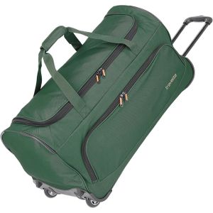 Travelite Reistas met wielen / Weekendtas - 71 x 35 x 35 cm - 89 Liter Basics - Donker Groen