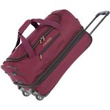 Travelite reistas Basics Wheeled Duffle 55 cm. Expandable donkerrood