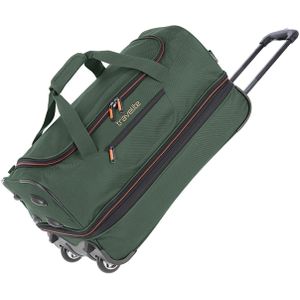 Travelite reistas Basics Wheeled Duffle 55 cm. Expandable groen