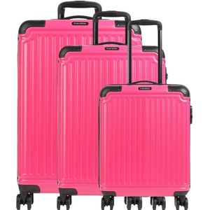 Travelite Cruise 4-Wiel Kofferset 3st. pink