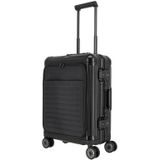 Next 4-wiel trolley S 15"" frontpocket zwart