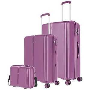 travelite VAKA 4 W L/M+Beautycase, paars, maat única, koffer, Paars., Koffer