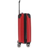 Travelite City 4w trolley, rood, 55 cm (Trolley S), Handbagage met 4 wielen met harde schaal en beschermende hoeken