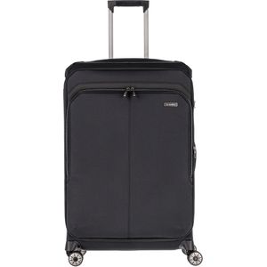 Travelite Priima 4 wielen Trolley 79 cm met uitbreidingsplooi  zwart