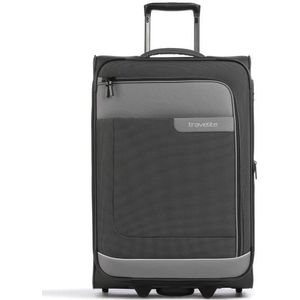 Travelite Viia 2 Wheel Trolley M Expandable anthracite Zachte koffer