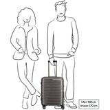 Travelite Handgepäckkoffer Air Base 4W S 55cm flieder
