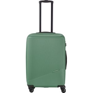 travelite Bali Harde koffer met 4 wielen, eenheidsmaat, Groen, Harde koffer met 4 wielen