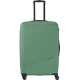 Travelite Bali 4 Wiel Trolley L green Harde Koffer