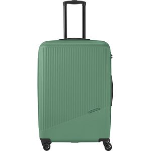 Travelite Bali 4 Wiel Trolley L green Harde Koffer