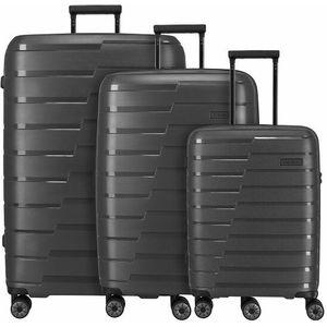 Travelite Air Base 4 Roll Suitcase Set 3st. deep-black