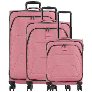 Travelite Adriia 4 wielen Kofferset 3-delig rosa