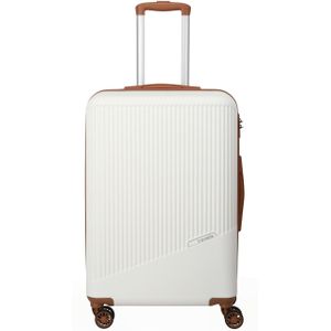travelite Bali BALI 4w Trolley M White/Cognac