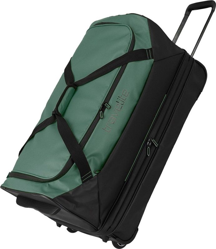 Travelite Reisetasche mit Rollen Basics erw. 98l grün