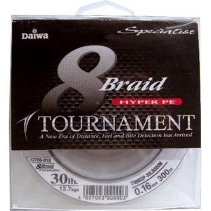 Daiwa 8 braid tournament gevlochten lijn 135 m 0.08 mm 4.9 kg