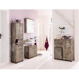 Schildmeyer Milan hoge kast 134736, Panama-eikendecor, 32 x 40,3 x 163,7 cm